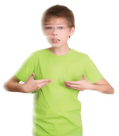 Blurred picture of a boy