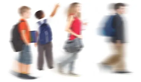 Blurred picture of children